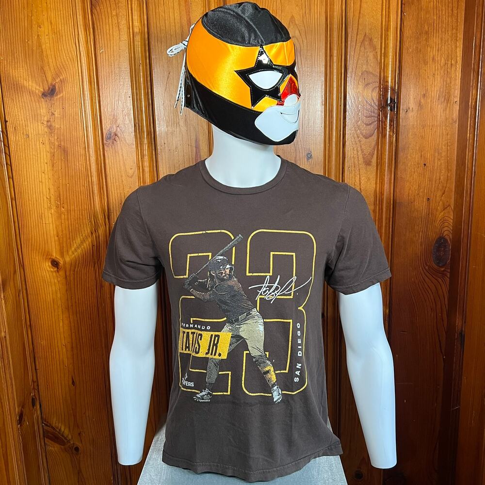 S Tatis Jr Padres T-Shirt Brown Graphic